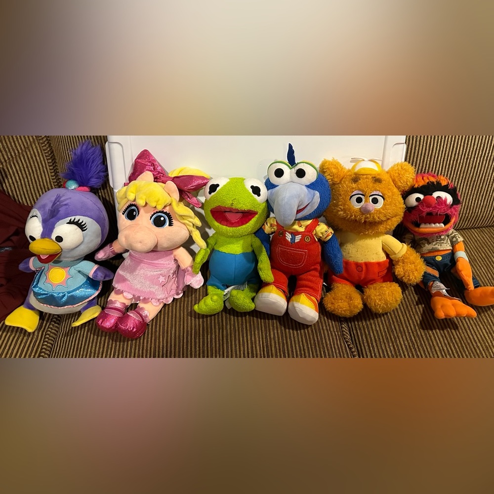 6 muppet baby stuffed animals. Used loved condition.
